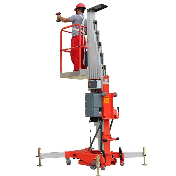 Vertical Single Mast Lifts For Aerial Work